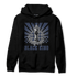 White Navy 3s Hoodie Match Black King Collection - NastyJamz
