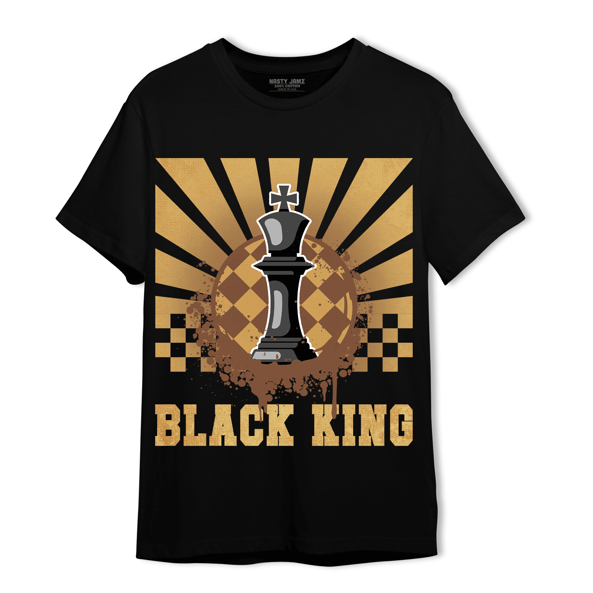 Cacao Wow 4s T Shirt Match Black King Collection - NastyJamz