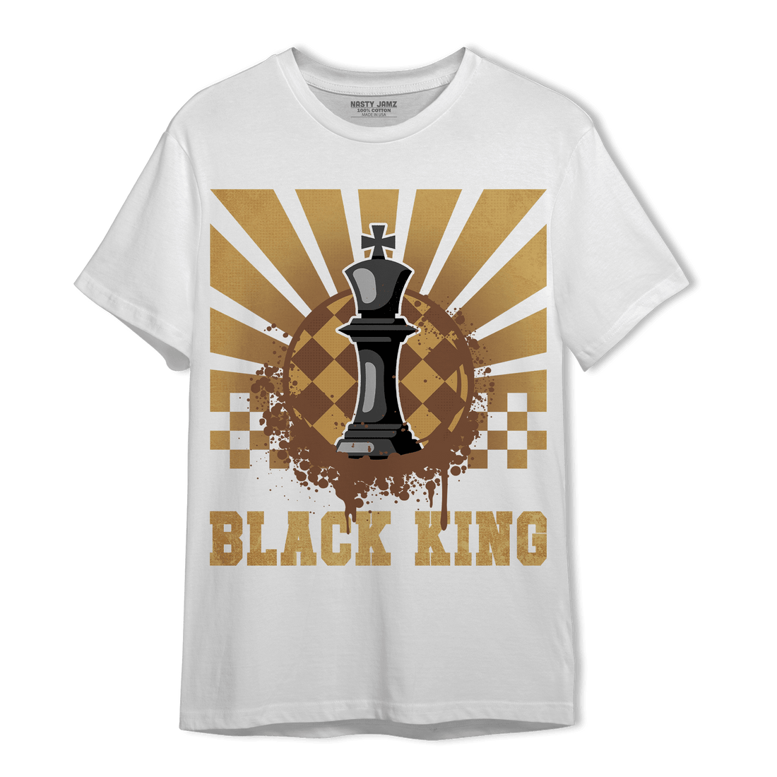 Cacao Wow 4s T Shirt Match Black King Collection - NastyJamz