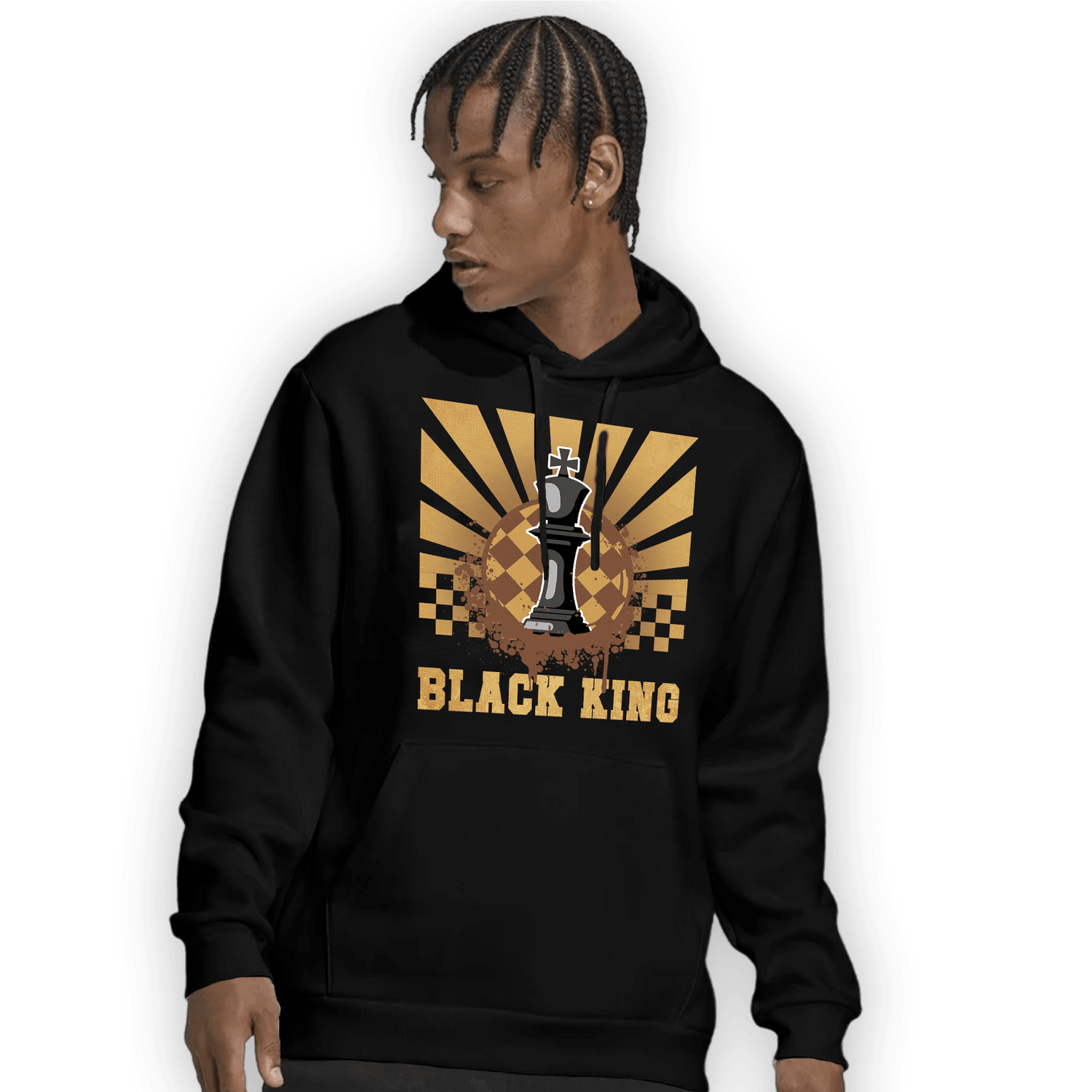 Cacao Wow 4s Hoodie Match Black King Collection - NastyJamz