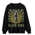 SE Craft Medium Olive 4s Sweatshirt Match Black King Collection - NastyJamz