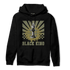 SE Craft Medium Olive 4s Hoodie Match Black King Collection - NastyJamz