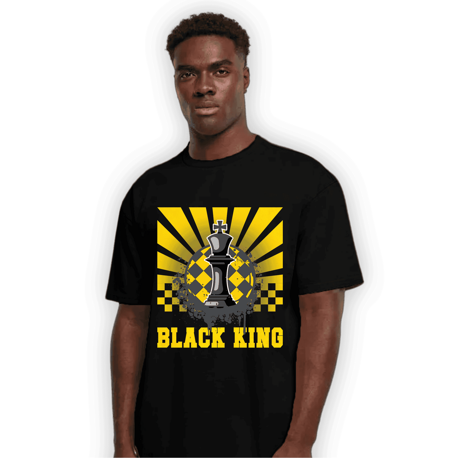 Thunder 4s T Shirt Match Black King Collection - NastyJamz
