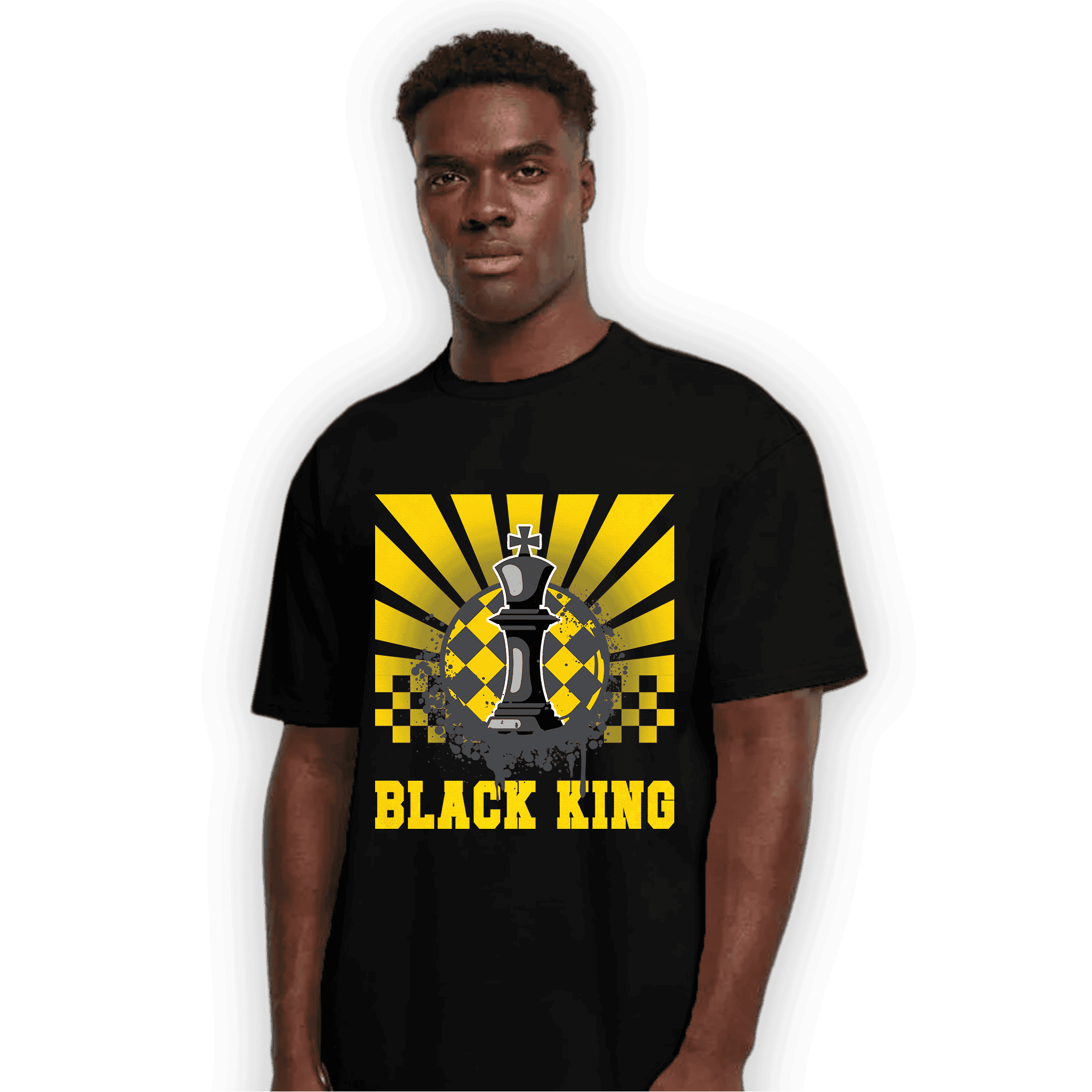 Thunder 4s T Shirt Match Black King Collection - NastyJamz