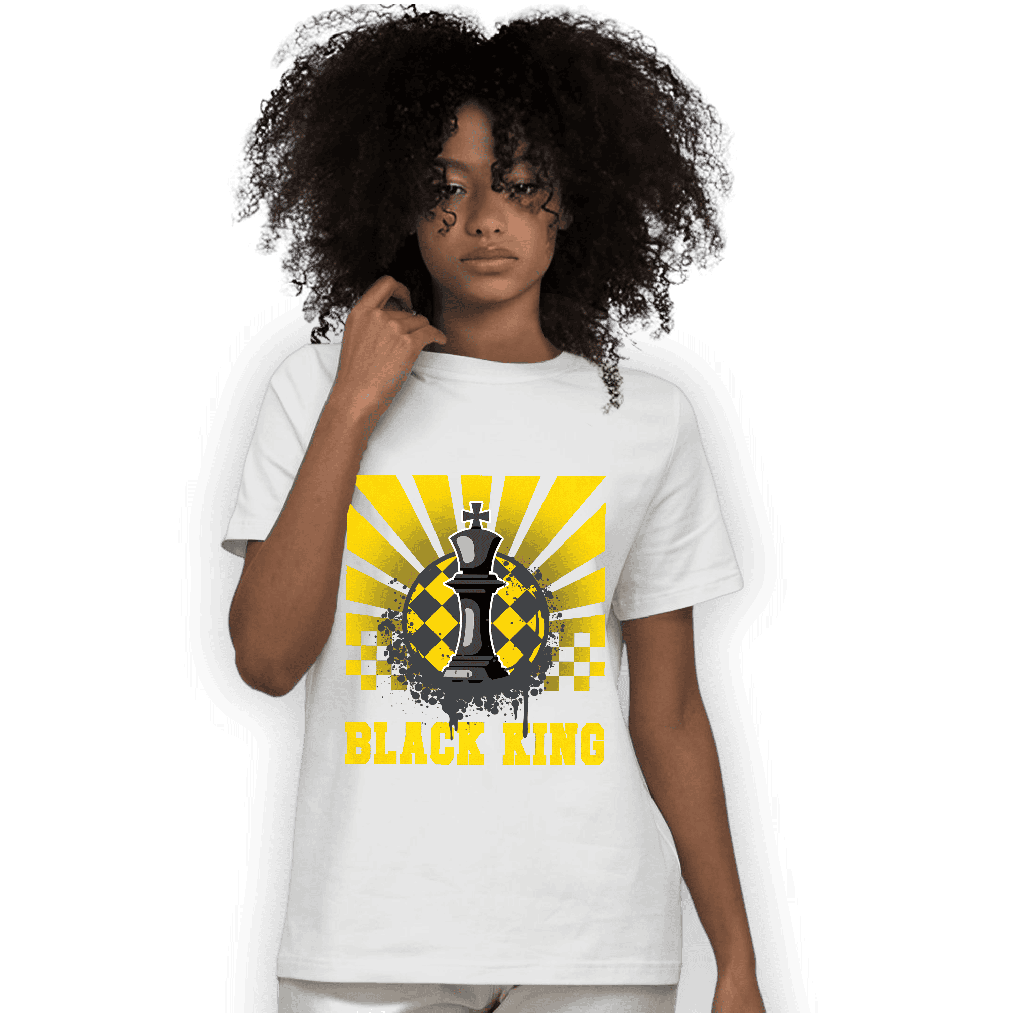 Thunder 4s T Shirt Match Black King Collection - NastyJamz