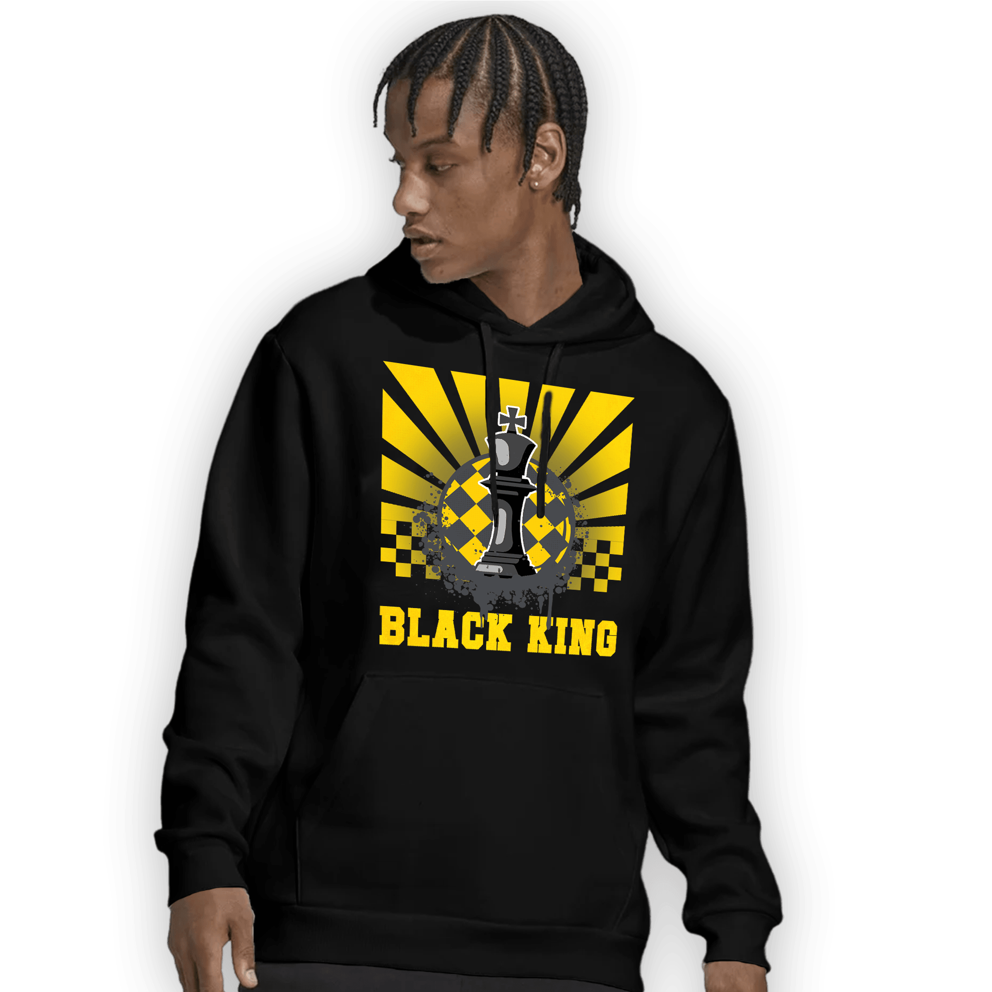 Thunder 4s Hoodie Match Black King Collection - NastyJamz