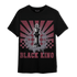 Burgundy 5s T Shirt Match Black King Collection - NastyJamz