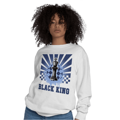 Midnight Navy 5s Sweatshirt Match Black King Collection - NastyJamz