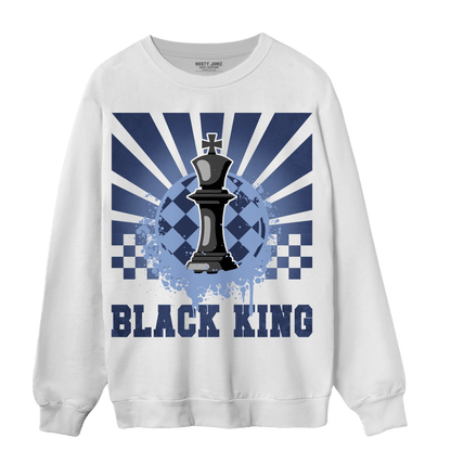 Midnight Navy 5s Sweatshirt Match Black King Collection - NastyJamz