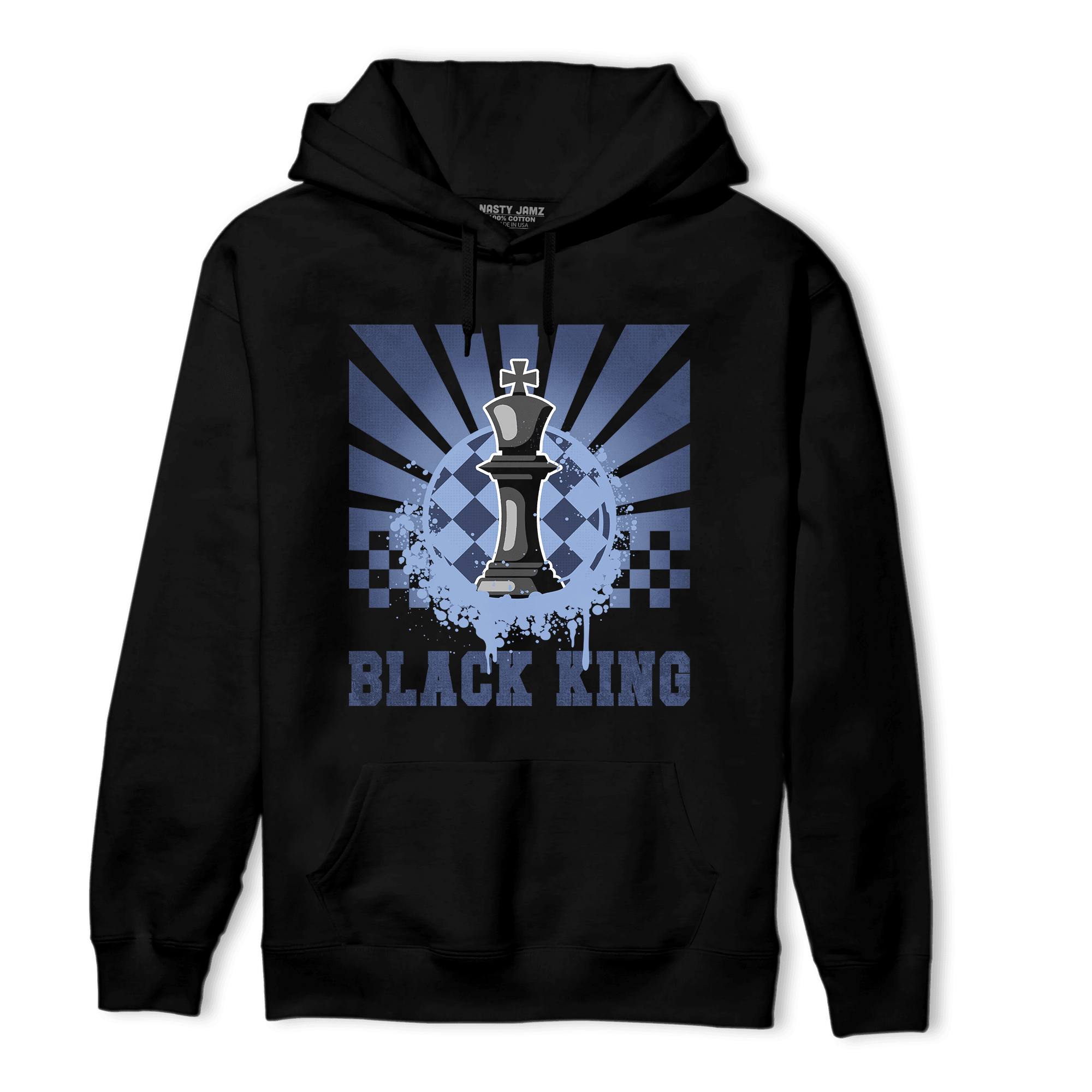 Midnight Navy 5s Hoodie Match Black King Collection - NastyJamz