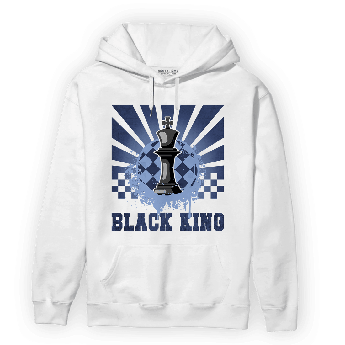 Midnight Navy 5s Hoodie Match Black King Collection - NastyJamz