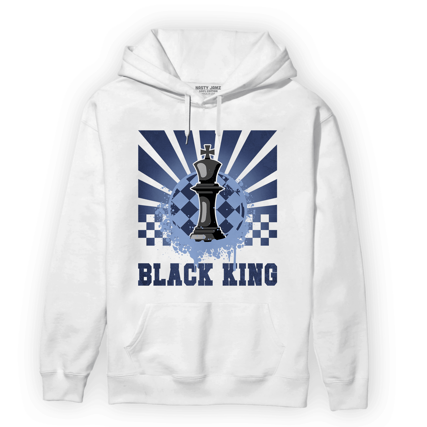 Midnight Navy 5s Hoodie Match Black King Collection - NastyJamz