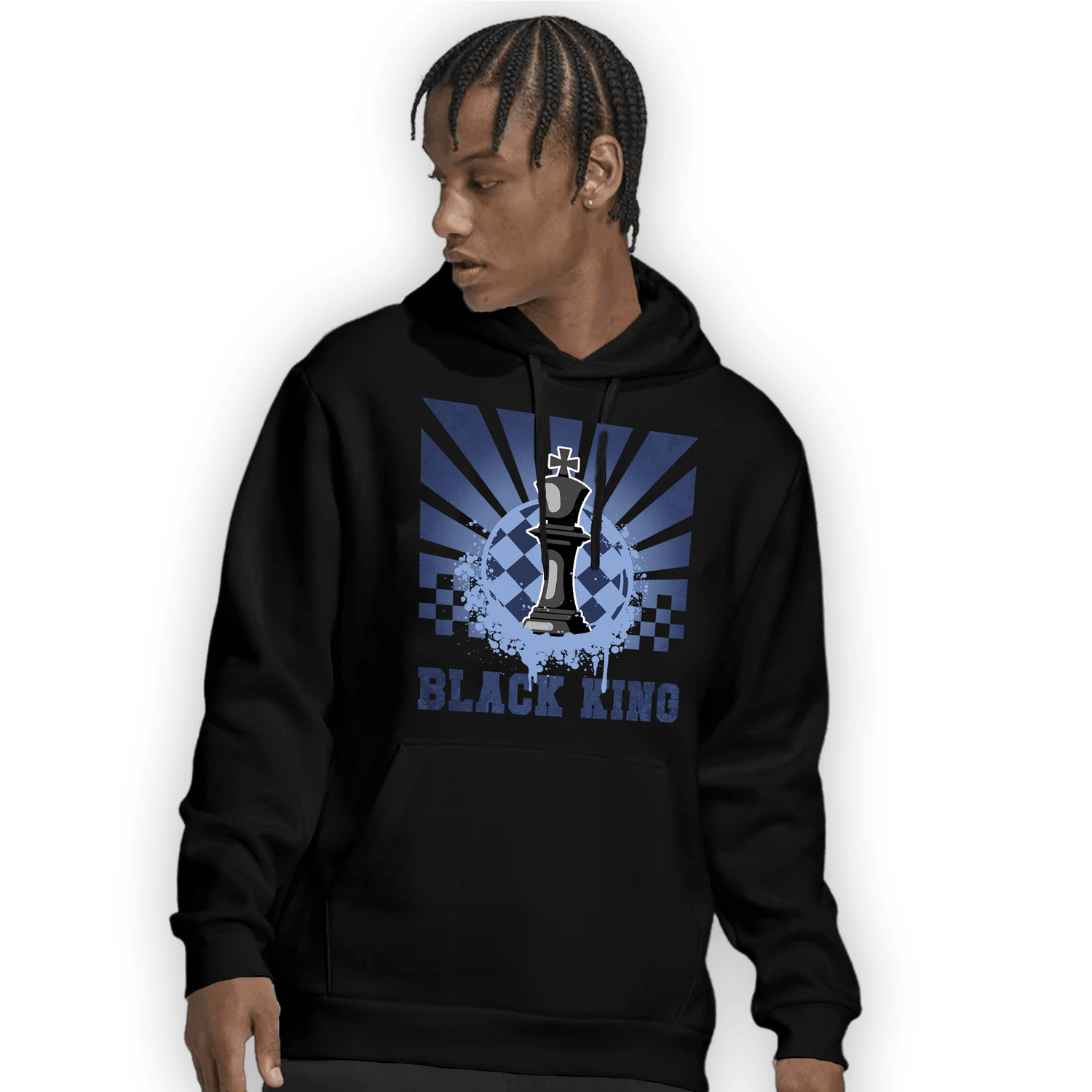 Midnight Navy 5s Hoodie Match Black King Collection - NastyJamz