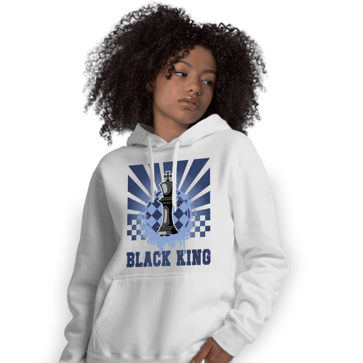Midnight Navy 5s Hoodie Match Black King Collection - NastyJamz