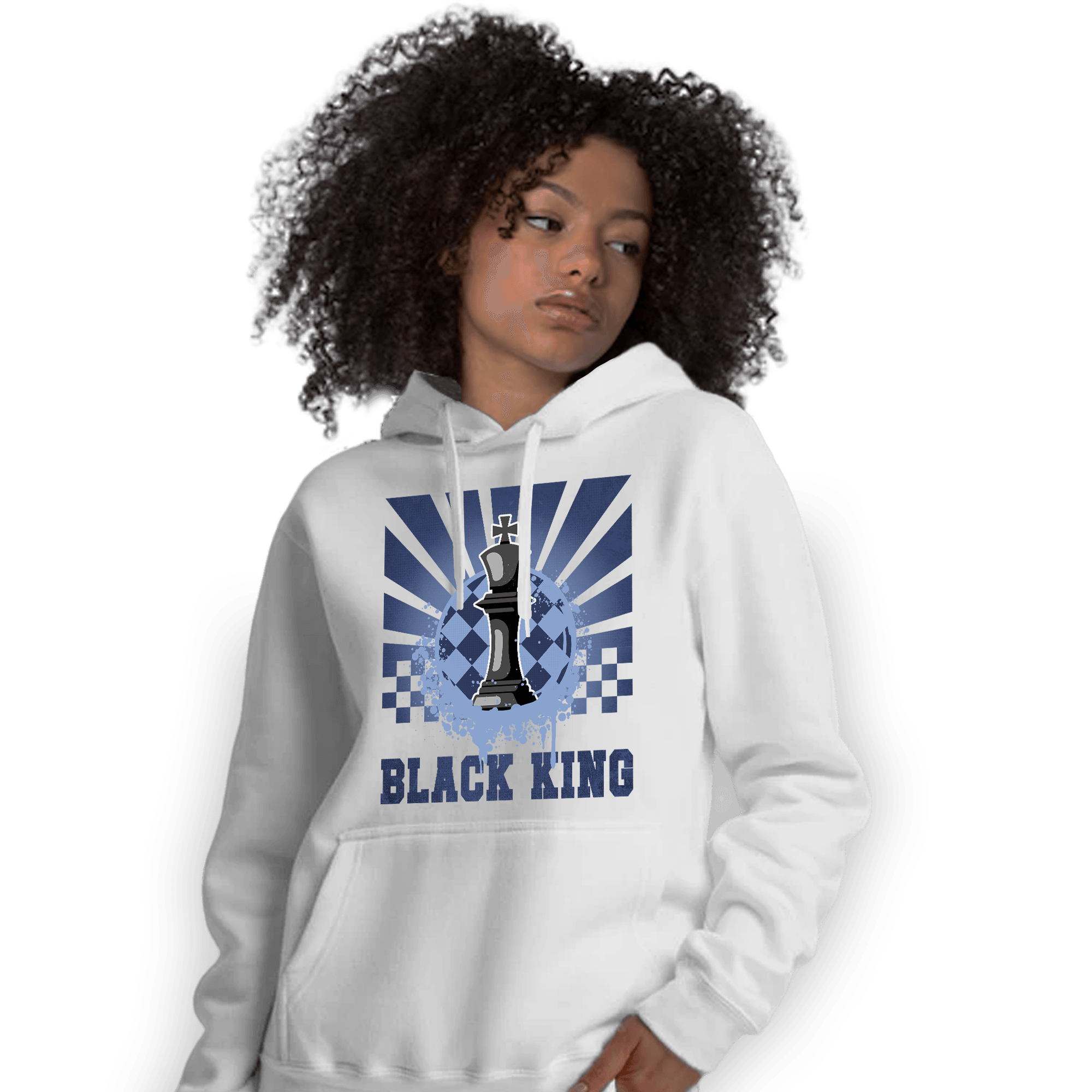 Midnight Navy 5s Hoodie Match Black King Collection - NastyJamz