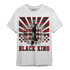 Plaid 5s T Shirt Match Black King Collection - NastyJamz