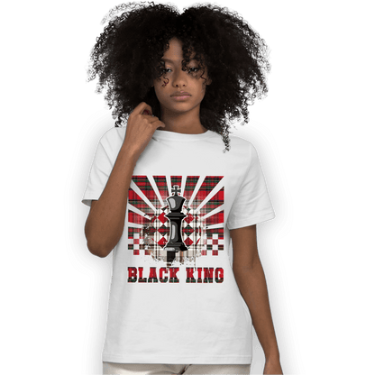 Plaid 5s T Shirt Match Black King Collection - NastyJamz