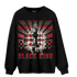 Plaid 5s Sweatshirt Match Black King Collection - NastyJamz