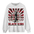 Plaid 5s Sweatshirt Match Black King Collection - NastyJamz