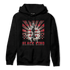 Plaid 5s Hoodie Match Black King Collection - NastyJamz