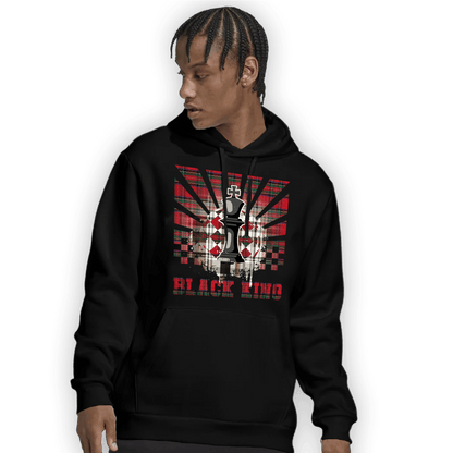 Plaid 5s Hoodie Match Black King Collection - NastyJamz