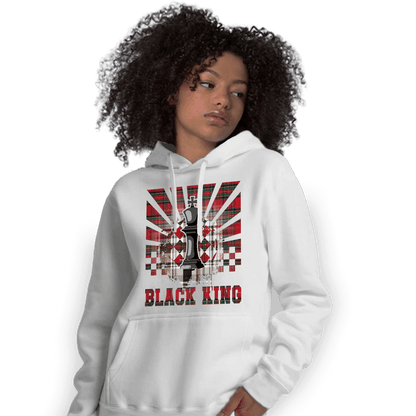 Plaid 5s Hoodie Match Black King Collection - NastyJamz