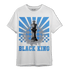 University Blue 5s T Shirt Match Black King Collection - NastyJamz