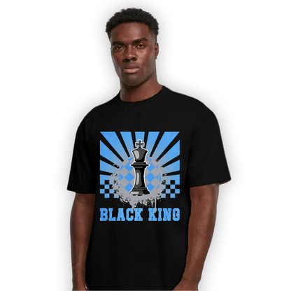 University Blue 5s T Shirt Match Black King Collection - NastyJamz