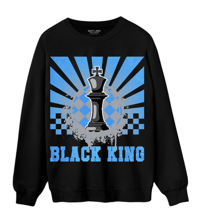 University Blue 5s Sweatshirt Match Black King Collection - NastyJamz