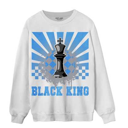 University Blue 5s Sweatshirt Match Black King Collection - NastyJamz