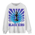 Aqua 6s Sweatshirt Match Black King Collection - NastyJamz
