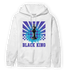 Aqua 6s Hoodie Match Black King Collection - NastyJamz