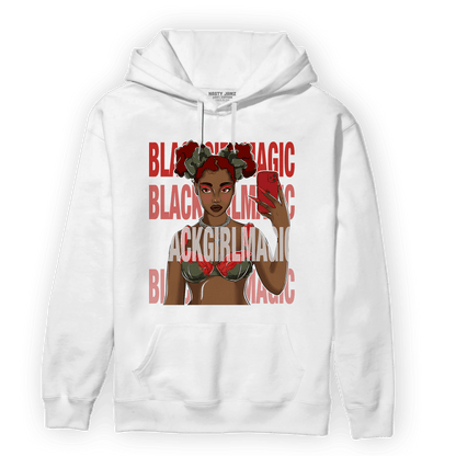 Dunk Low Mystic Red Hoodie Match Black Magic Girl Selfie - NastyJamz