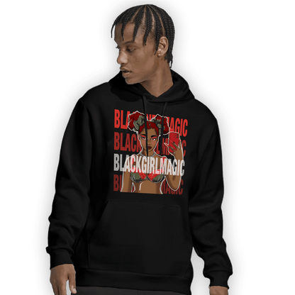 Dunk Low Mystic Red Hoodie Match Black Magic Girl Selfie - NastyJamz
