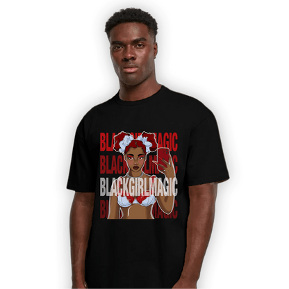 Cherry 11s T Shirt Match Black Magic Girl Selfie - NastyJamz