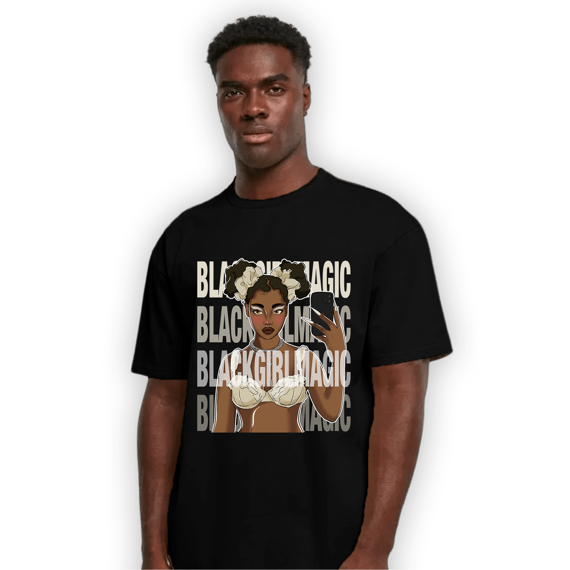 Gratitude 11s T Shirt Match Black Magic Girl Selfie - NastyJamz