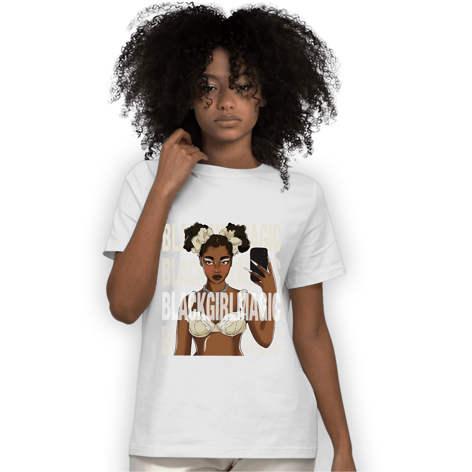 Gratitude 11s T Shirt Match Black Magic Girl Selfie - NastyJamz