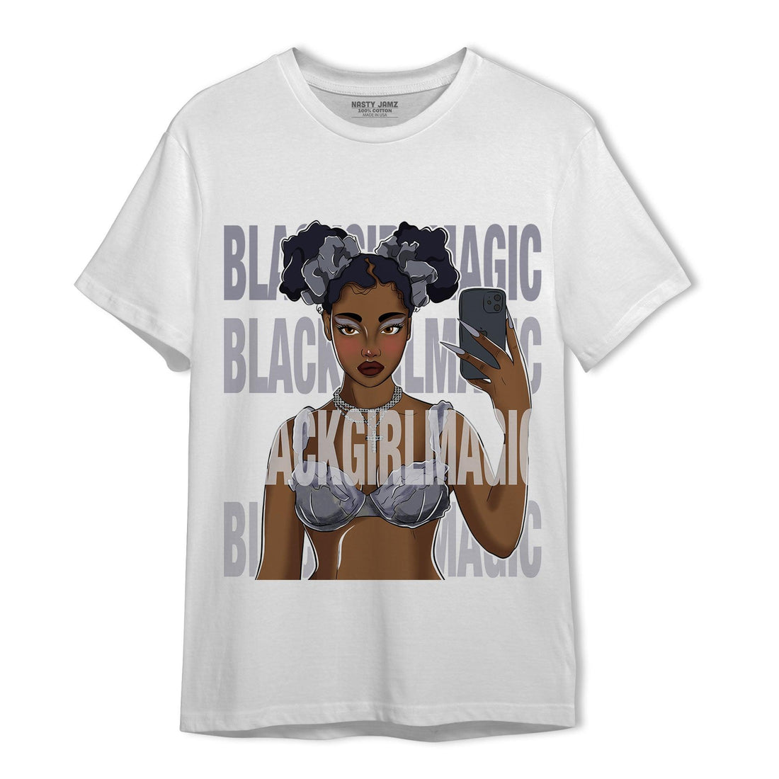 Stealth 14s T Shirt Match Black Magic Girl Selfie - NastyJamz