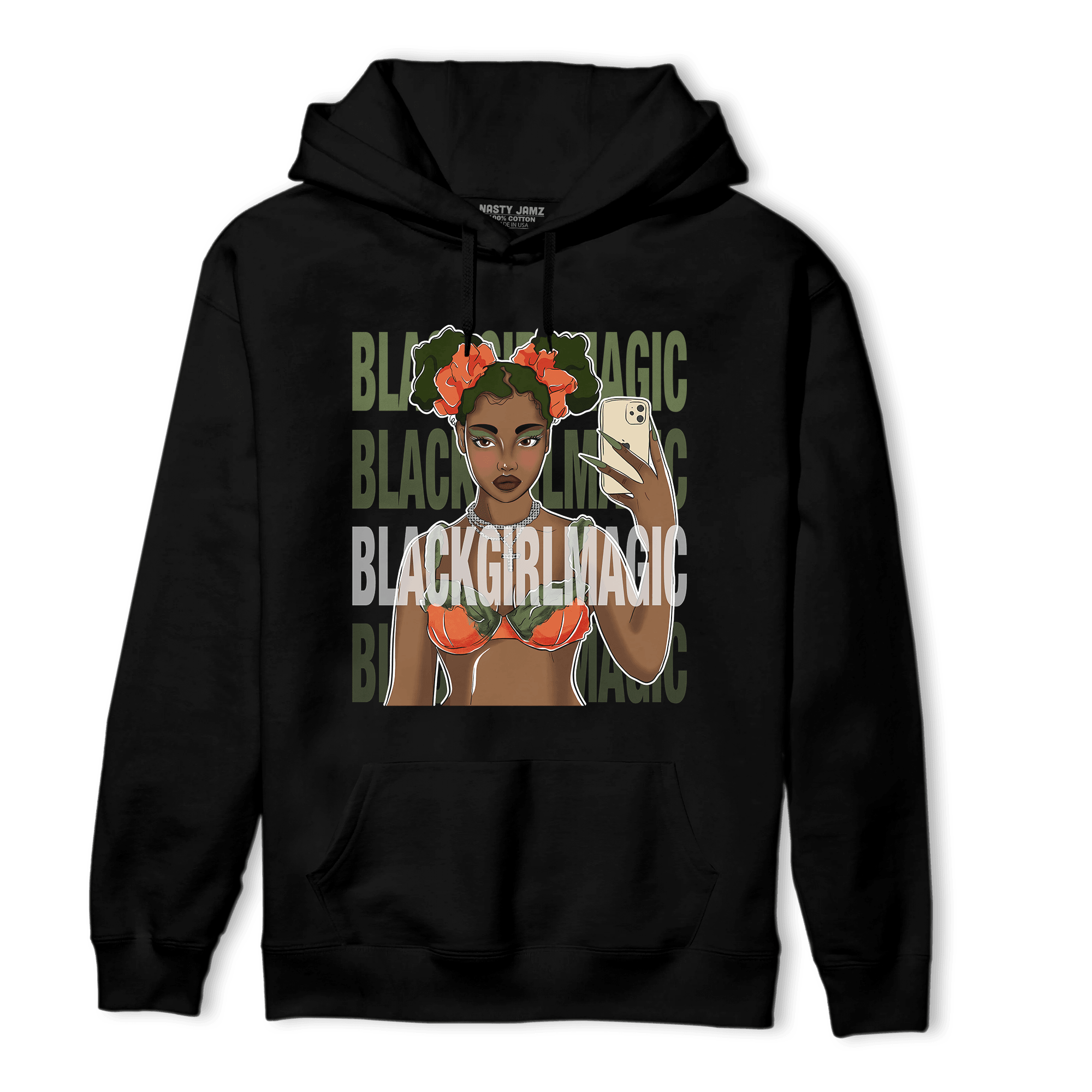 High OG Celadon 1s Hoodie Match Black Magic Girl Selfie - NastyJamz