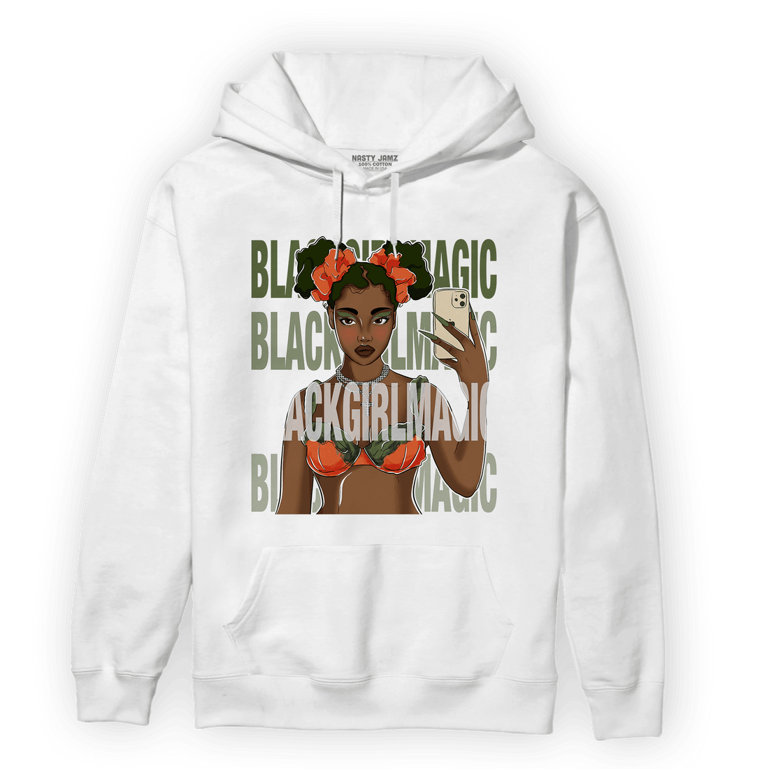 High OG Celadon 1s Hoodie Match Black Magic Girl Selfie - NastyJamz