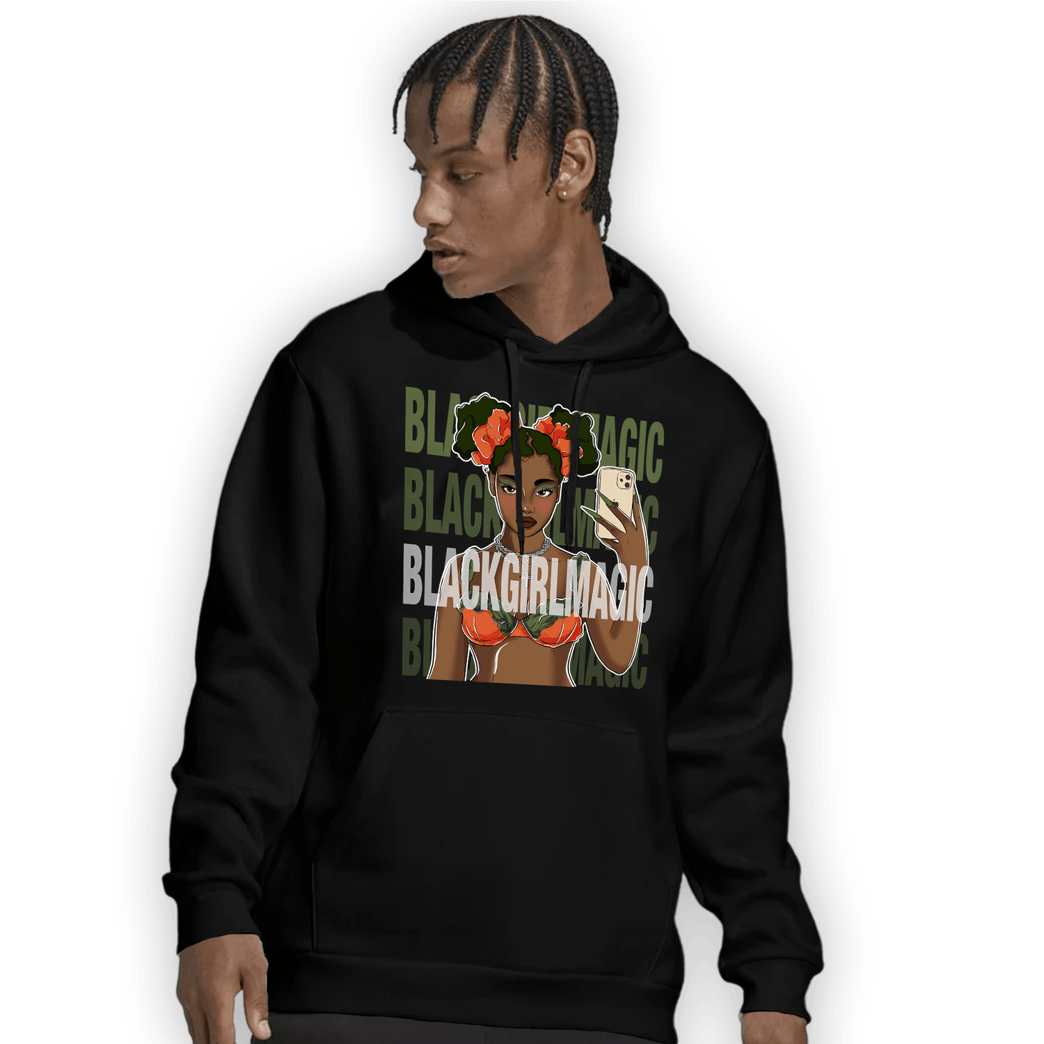 High OG Celadon 1s Hoodie Match Black Magic Girl Selfie - NastyJamz