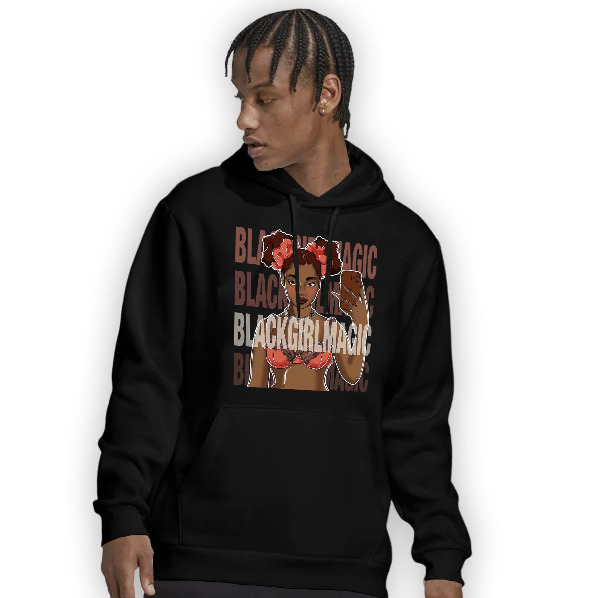 High OG Dusted Clay 1s Hoodie Match Black Magic Girl Selfie - NastyJamz
