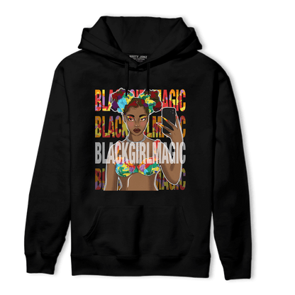 Mid GS Six Championships 1s Hoodie Match Black Magic Girl Selfie - NastyJamz