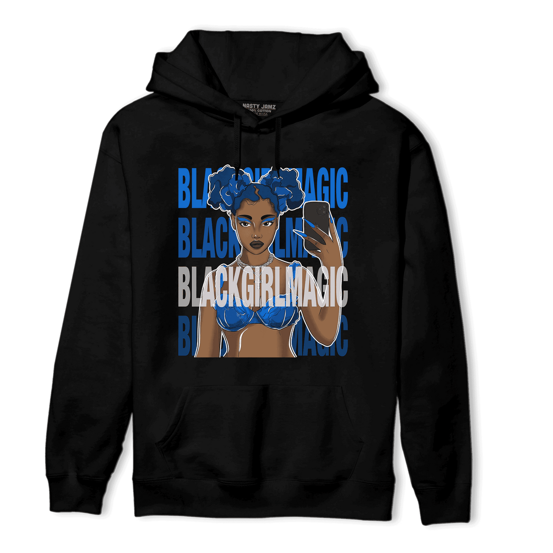 Royal Reimagined 1s Hoodie Match Black Magic Girl - NastyJamz