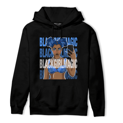 University Blue Toe 1s Hoodie Match Black Magic Girl Selfie - NastyJamz