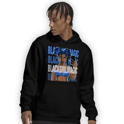 University Blue Toe 1s Hoodie Match Black Magic Girl Selfie - NastyJamz