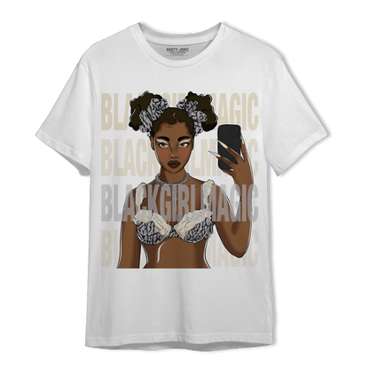 Off Noir 3s T Shirt Match Black Magic Girl Selfie - NastyJamz