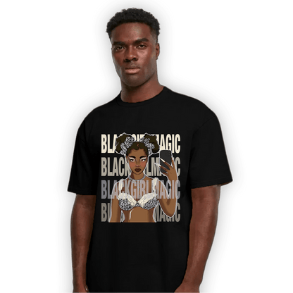 Off Noir 3s T Shirt Match Black Magic Girl Selfie - NastyJamz