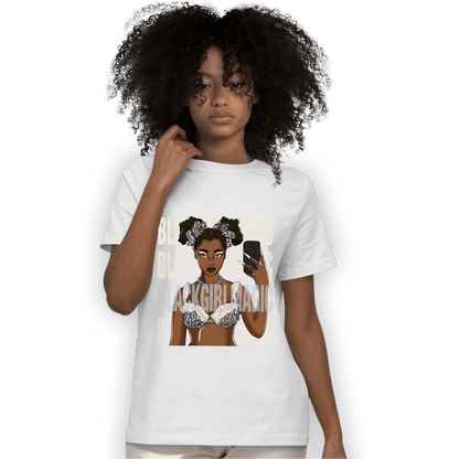 Off Noir 3s T Shirt Match Black Magic Girl Selfie - NastyJamz