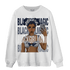 White Navy 3s Sweatshirt Match Black Magic Girl Selfie - NastyJamz